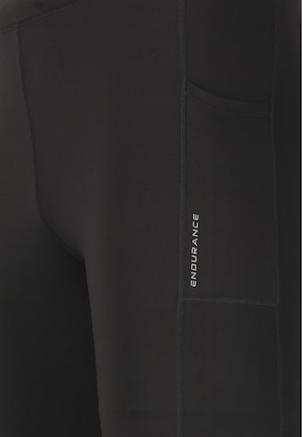 ENDURANCE Slimfit Sportbroek 'Strong' in Zwart