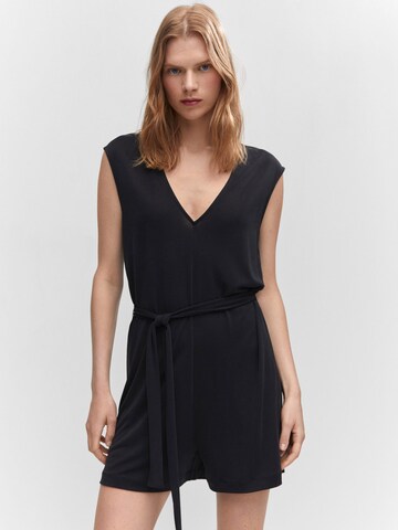 MANGO Jumpsuit 'CATI' in Zwart: voorkant