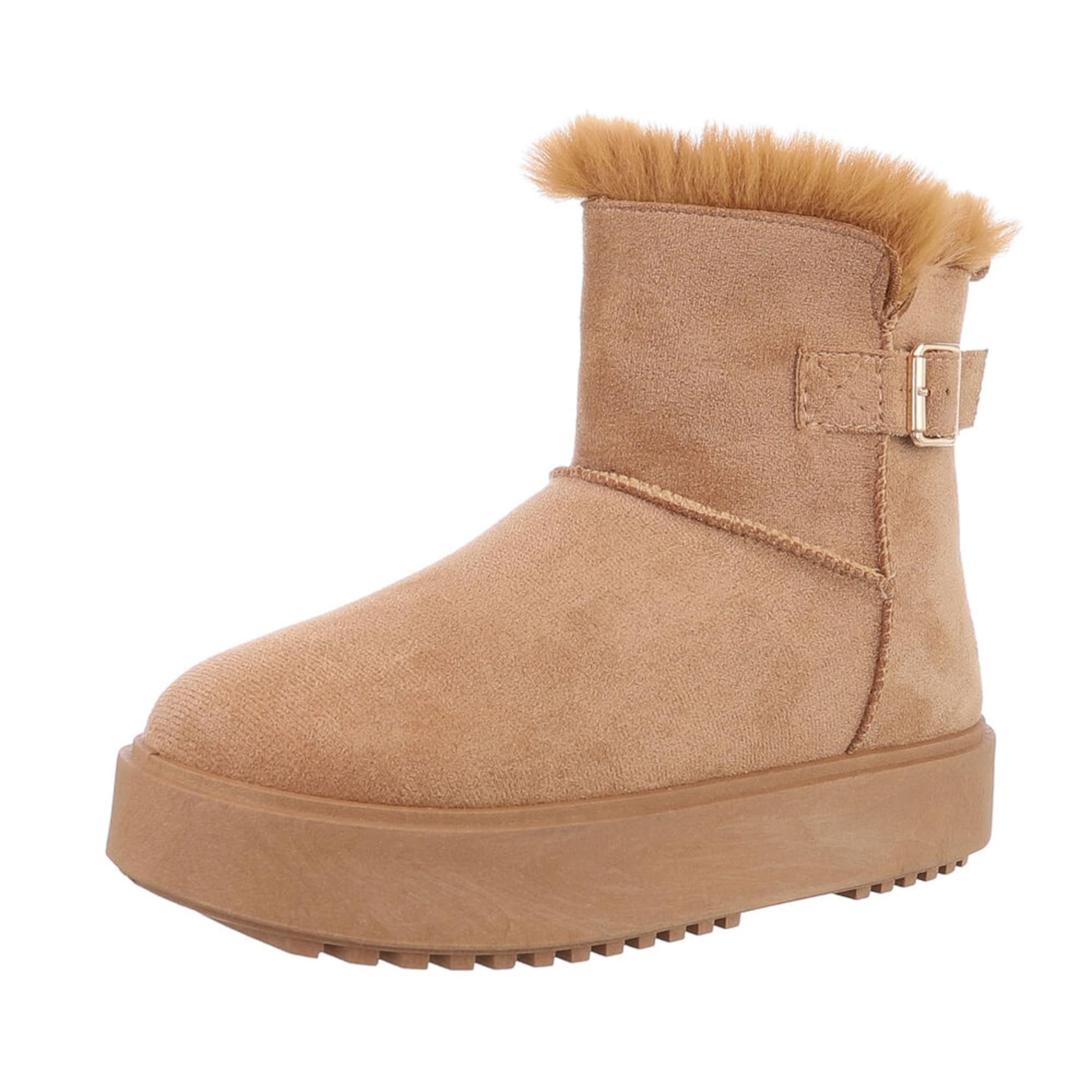 Ital-Design Boots in Beige: front
