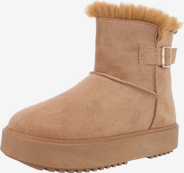 Ital-Design Boots in Beige: front