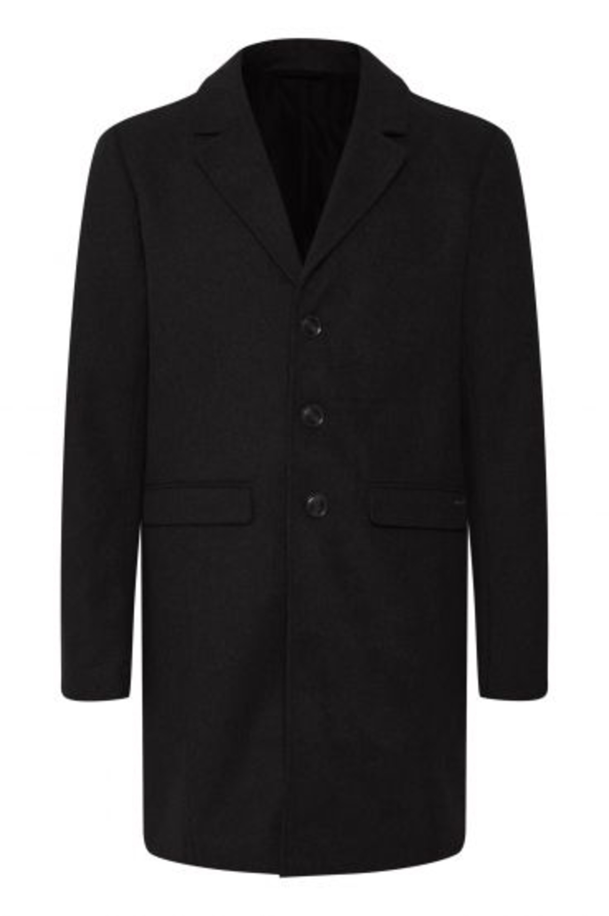 11 Project - Sobretudo meia-estação em preto: frente