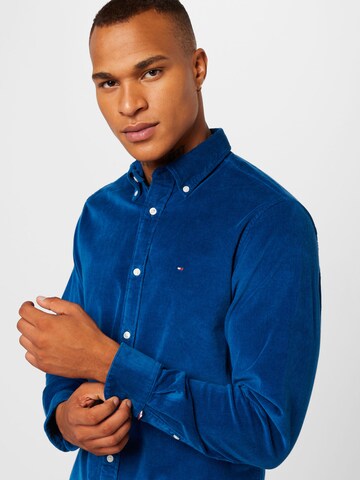 TOMMY HILFIGER Regular Fit Hemd in Blau