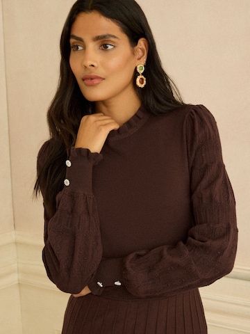 Abito in maglia di love & roses in marrone