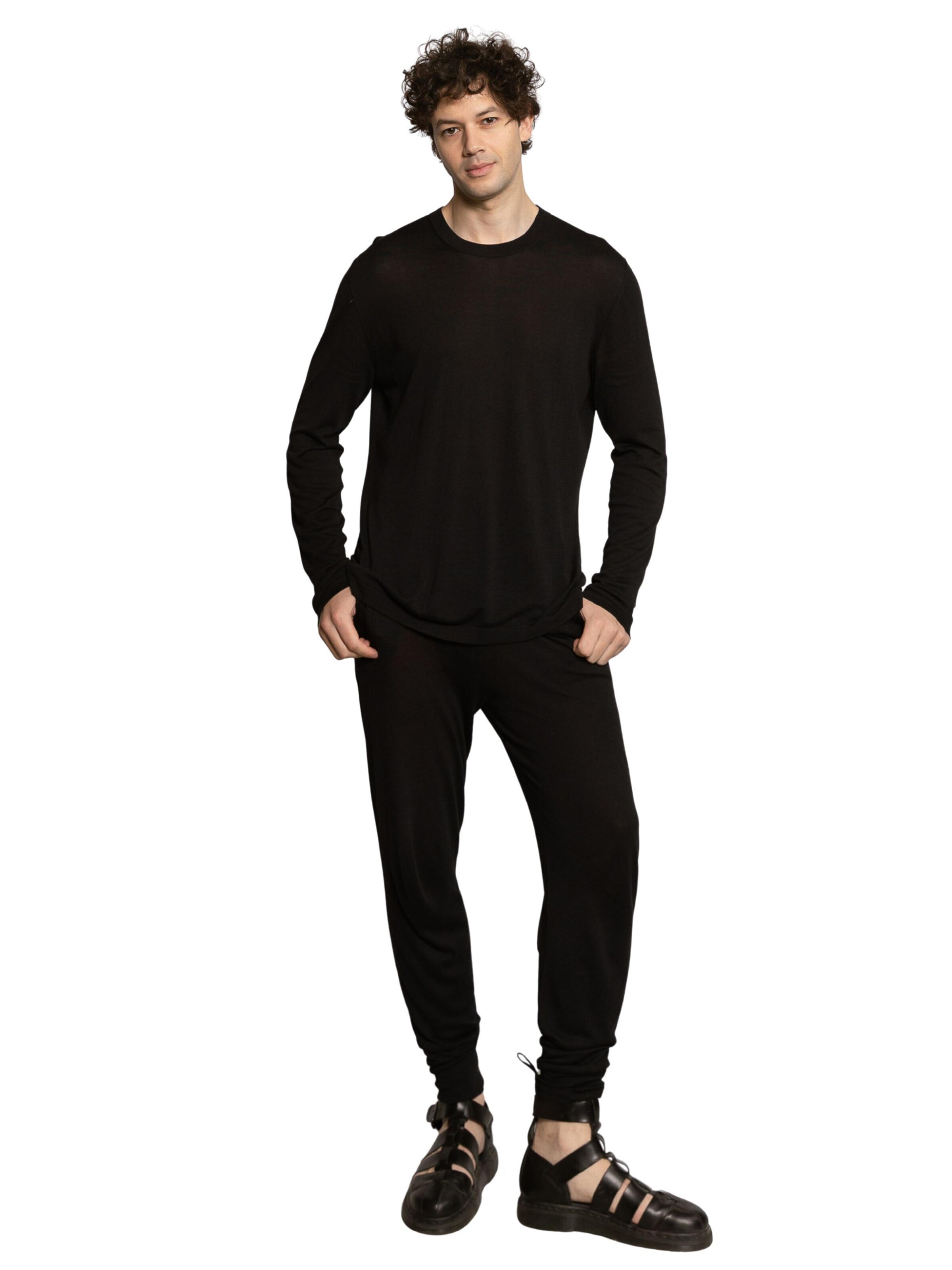 Loosefit Pantalon 'Bamboo' LDB en noir : devant
