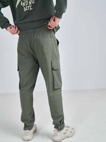 Regular Pantalon cargo 'Marlo' ABOUT YOU x Swalina&Linus en vert