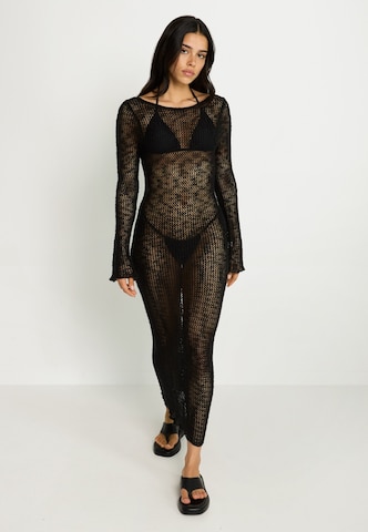 LSCN by LASCANA - Vestido de punto en negro: frente