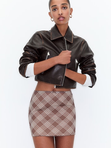 Pull&Bear Skirt in Brown: front