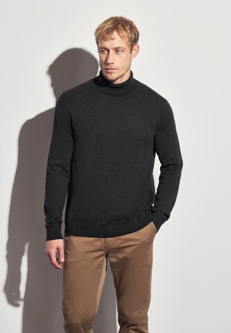 Street One MEN Sweater in Black: front