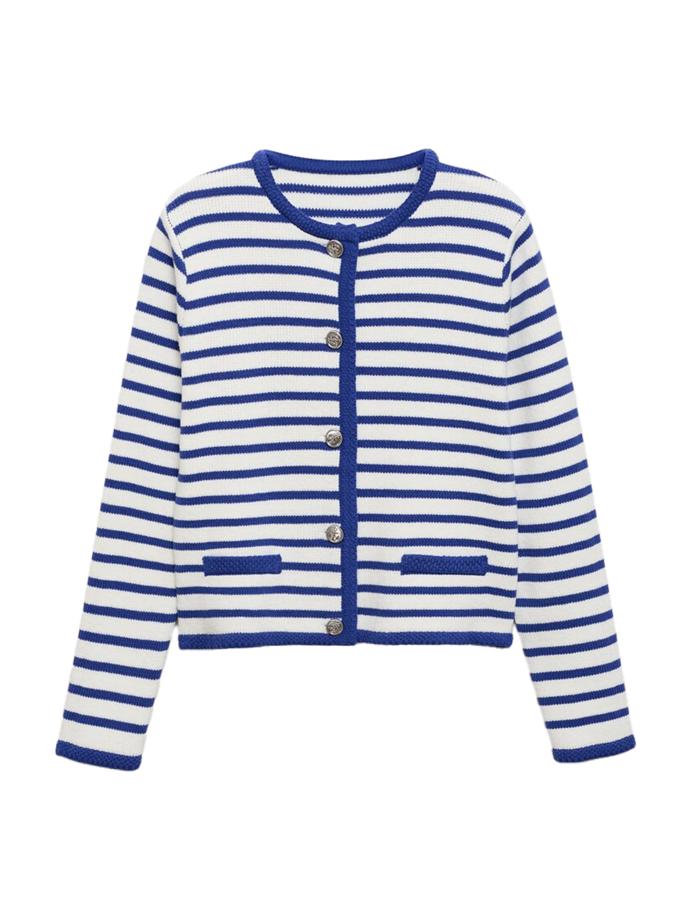 MANGO Cardigan 'ELIOT' i blå: forside