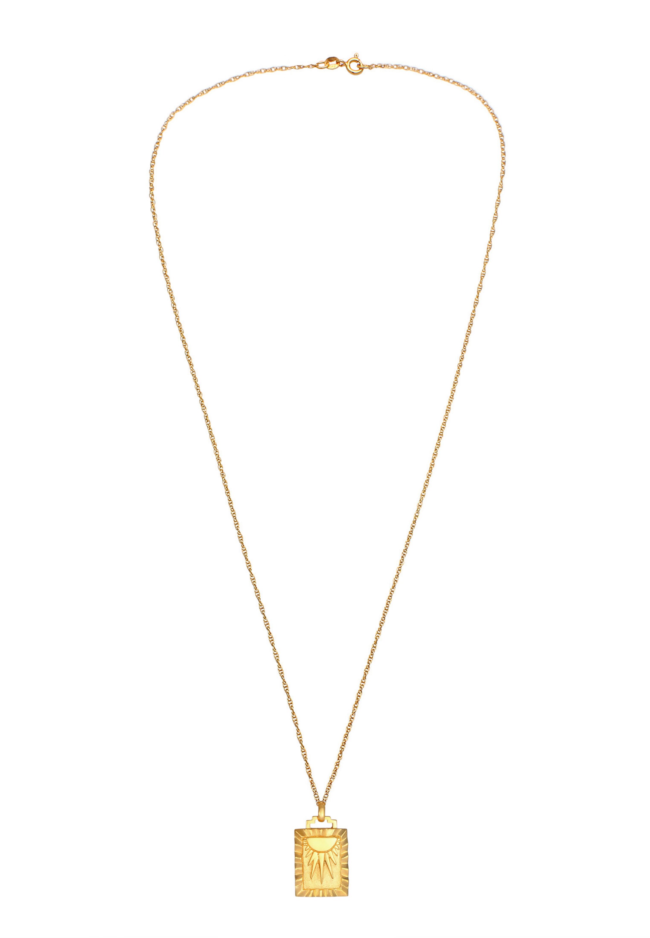 ELLI Łańcuszek 'Sonne' w kolorze złoty: przód