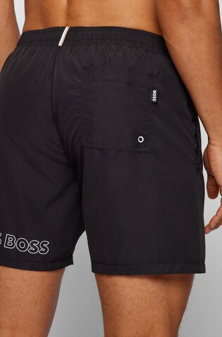 BOSS Swimming shorts 'Dolphin' in Black