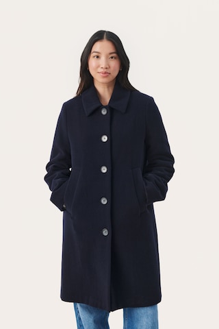 Manteau mi-saison Part Two en bleu : devant