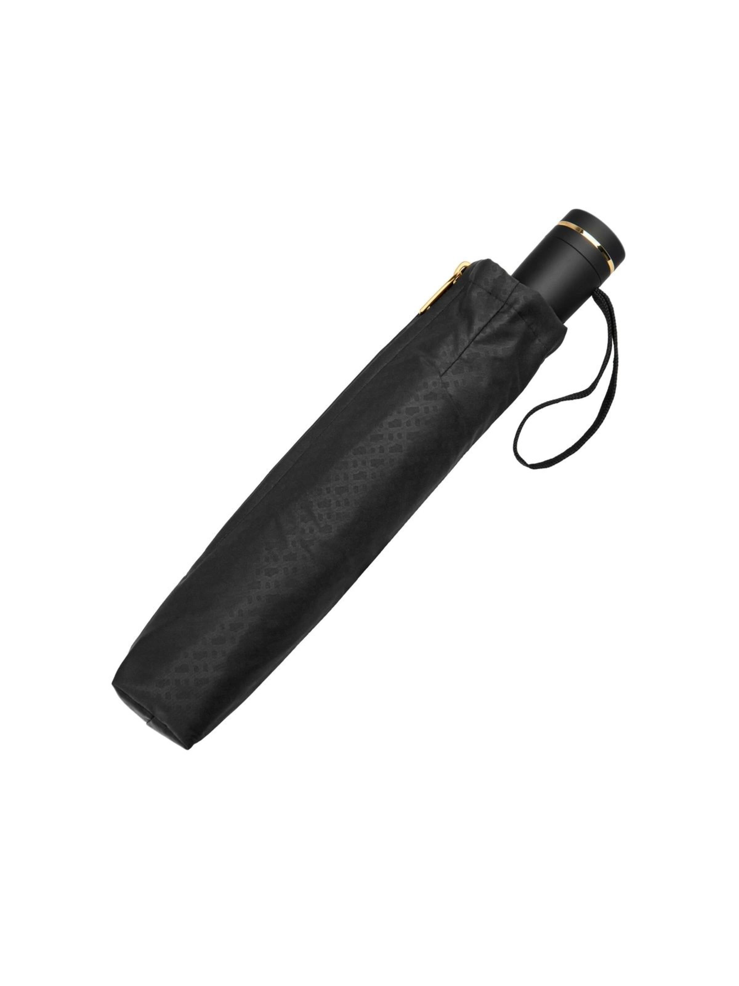 BOSS Paraplu 'Pocket umbrella Double B' in Zwart
