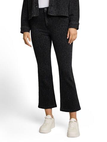TOM TAILOR Flared Jeans 'Romy' in Zwart: voorkant