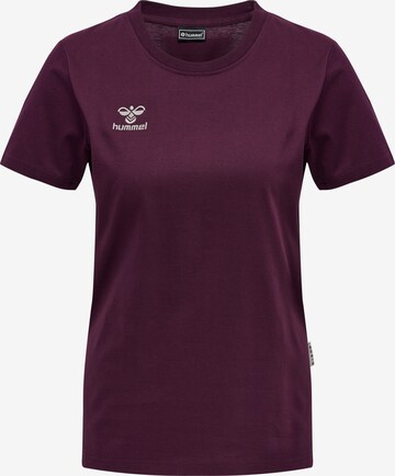 T-shirt fonctionnel Hummel en violet : devant