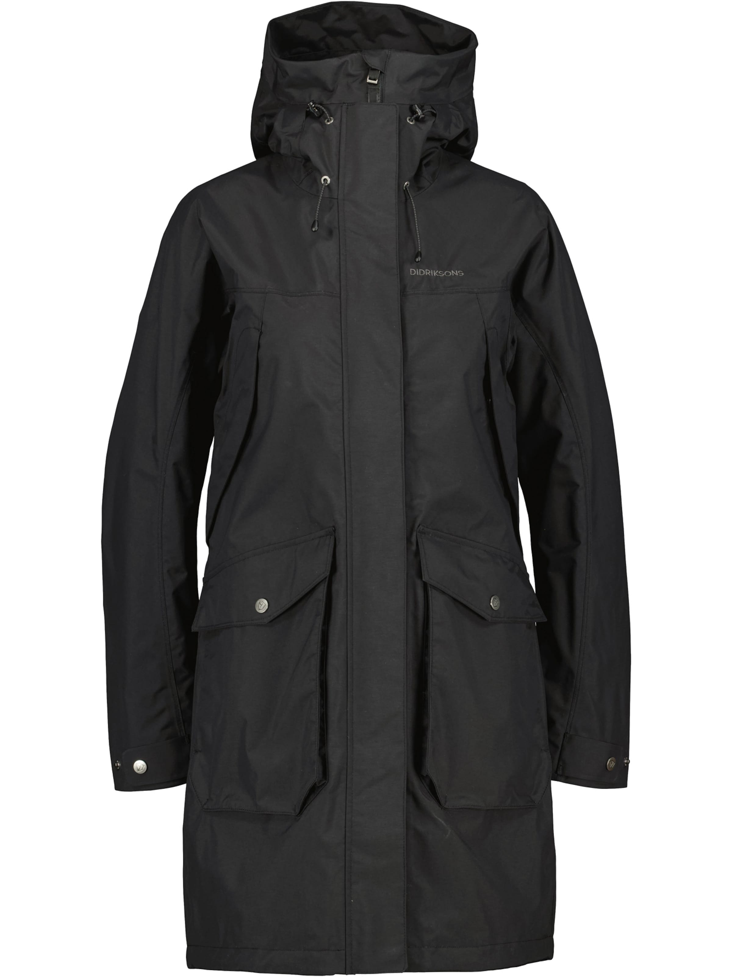 Didriksons Outdoor jacket 'THELMA' in Black: front
