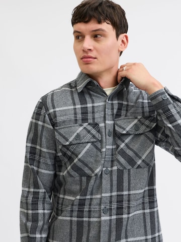 JACK & JONES Regular Fit Hemd in Grau