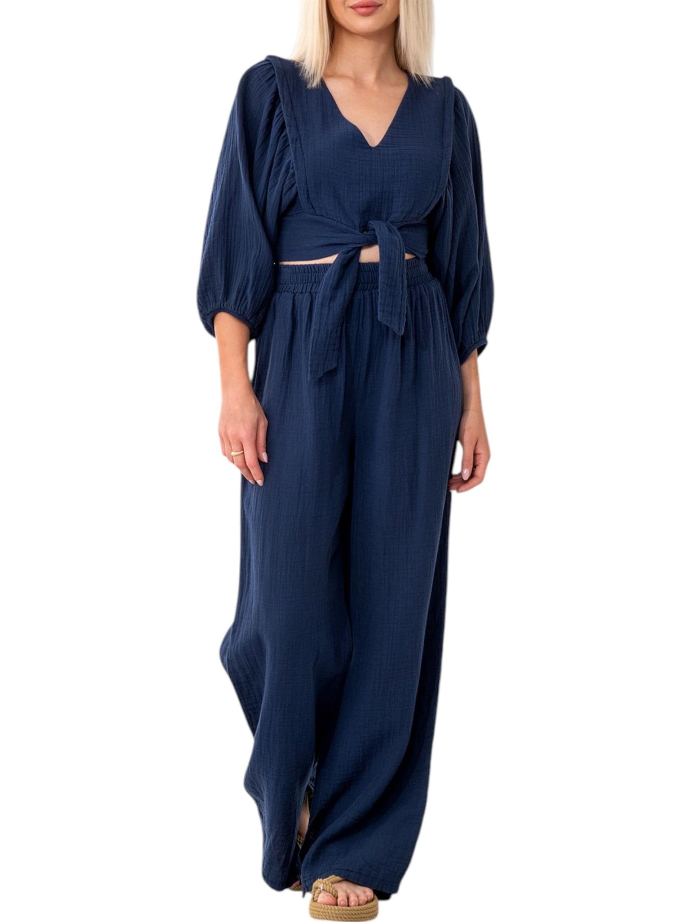 WENOR Loungewear 'FLOWSET' in Blue
