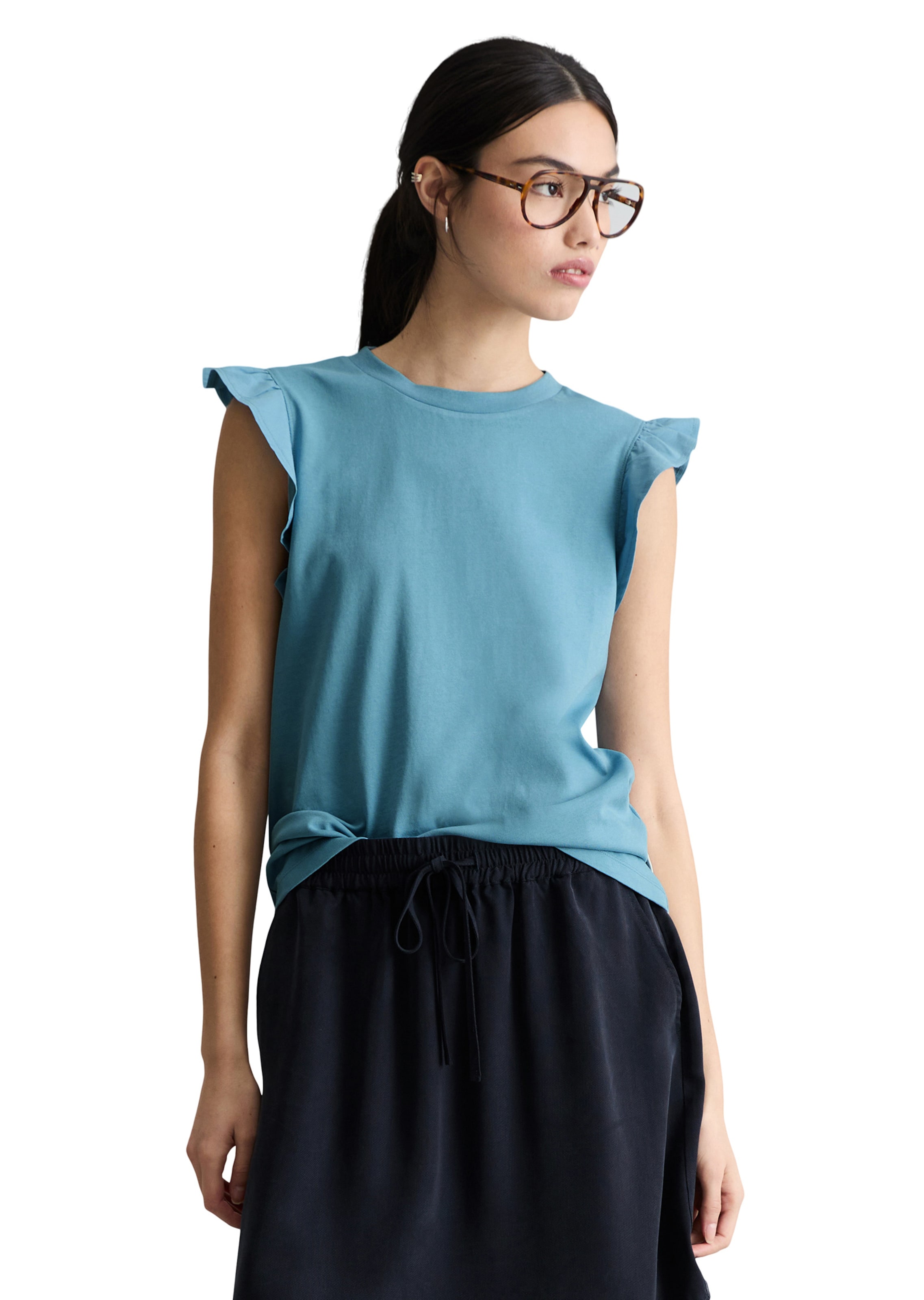 Marc O'Polo DENIM Top in Blau: Vorderseite