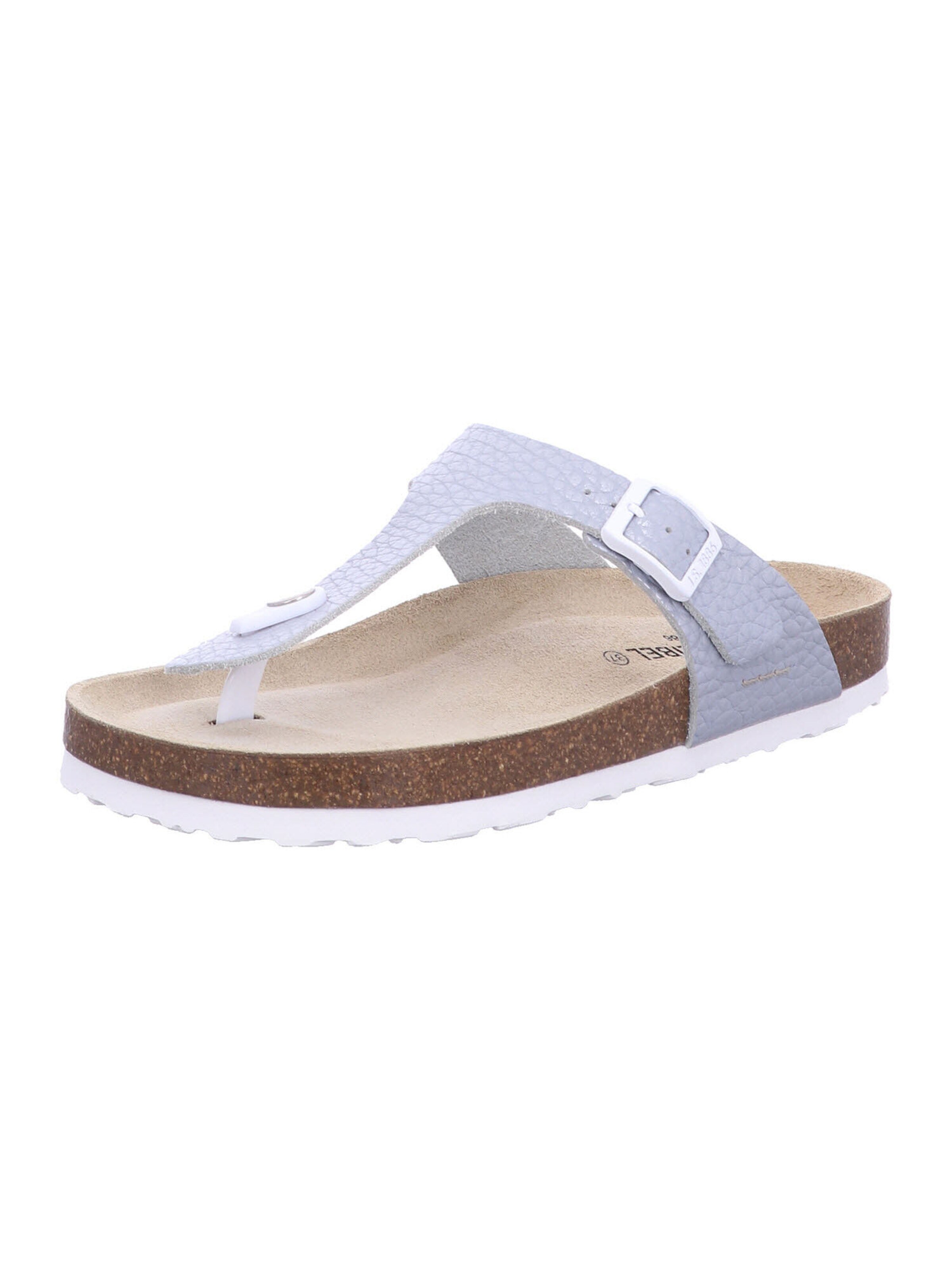 JOSEF SEIBEL T-Bar Sandals in Silver: front