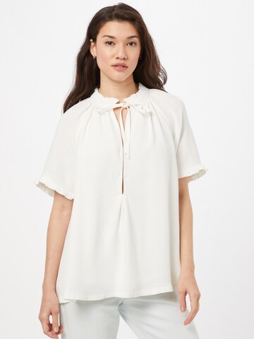 Camicia da donna 'Lakiin' di Birgitte Herskind in bianco: frontale