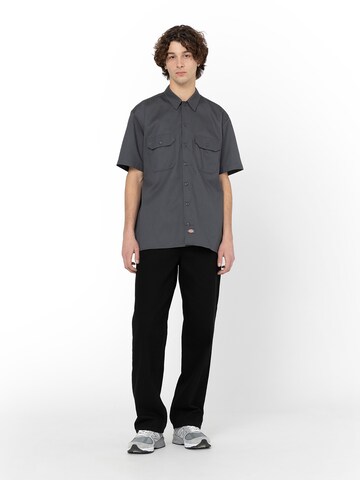 DICKIES Comfort fit Overhemd 'work shirt' in Grijs