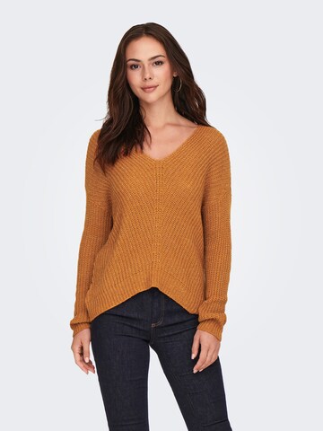 JDY Pullover 'NEW MEGAN' in Braun: Vorderseite