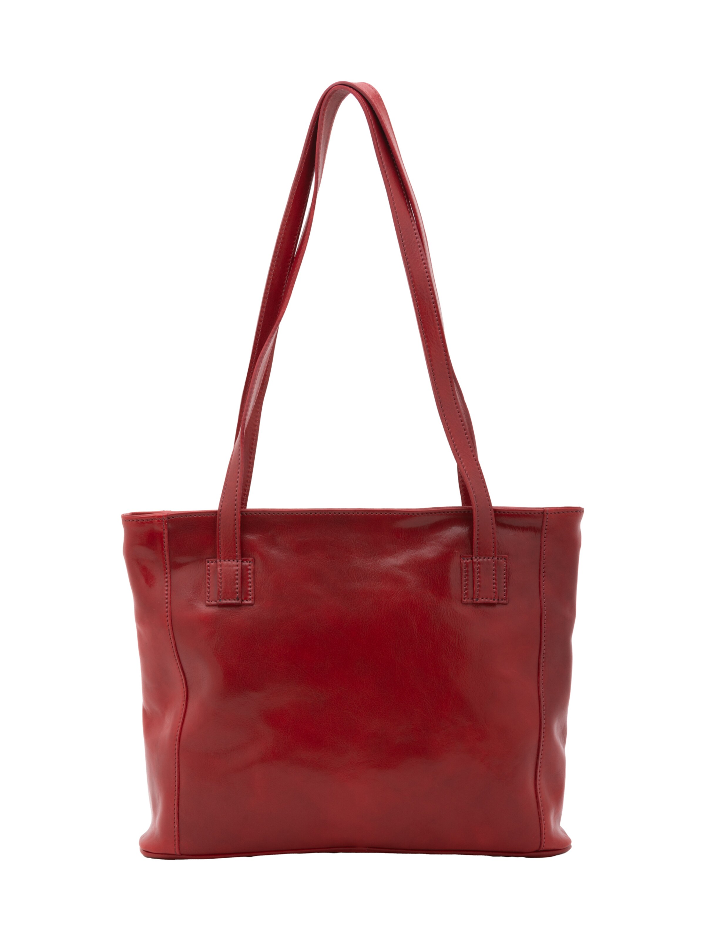 Borsa a spalla 'Borsa a Spalla Donna Cressa Vera Pelle Vacchetta - Chiusura Zip' di I Fratelli in rosso