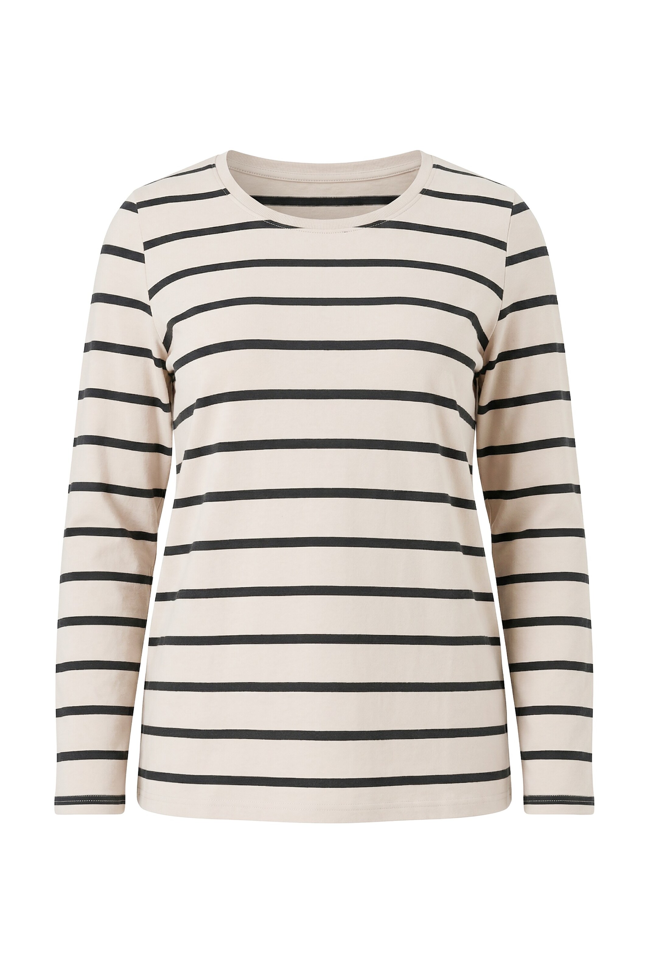 Ulla Popken Shirt in Beige: voorkant