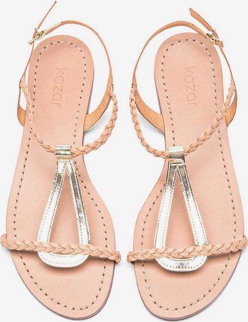 Kazar Strap sandal in Gold