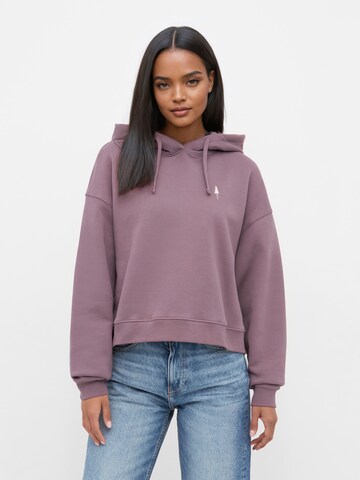 NIKIN Sweatshirt 'TreeHoodie Oversized Women' in Red: front
