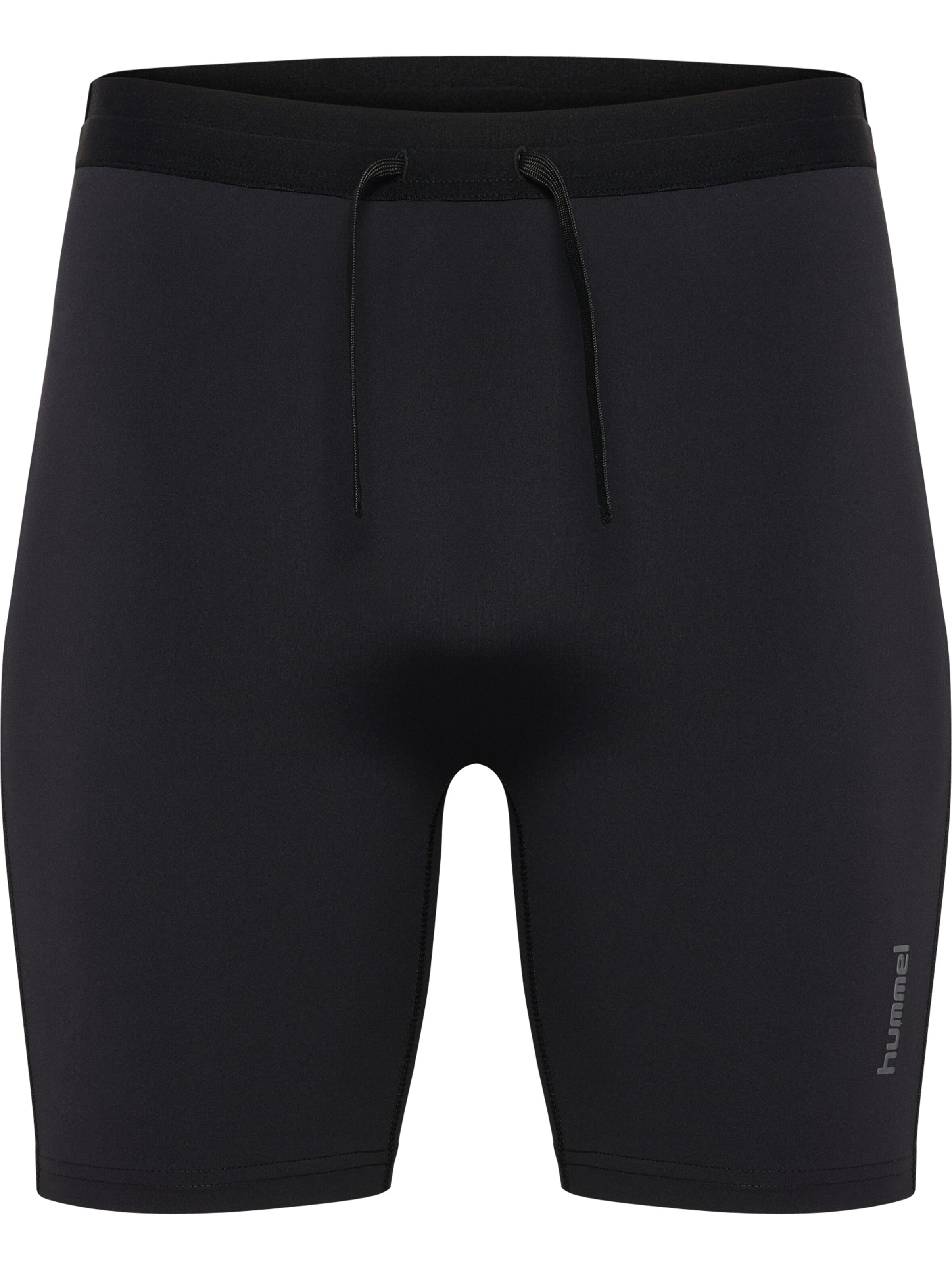 Skinny Pantalon de sport Hummel en noir : devant