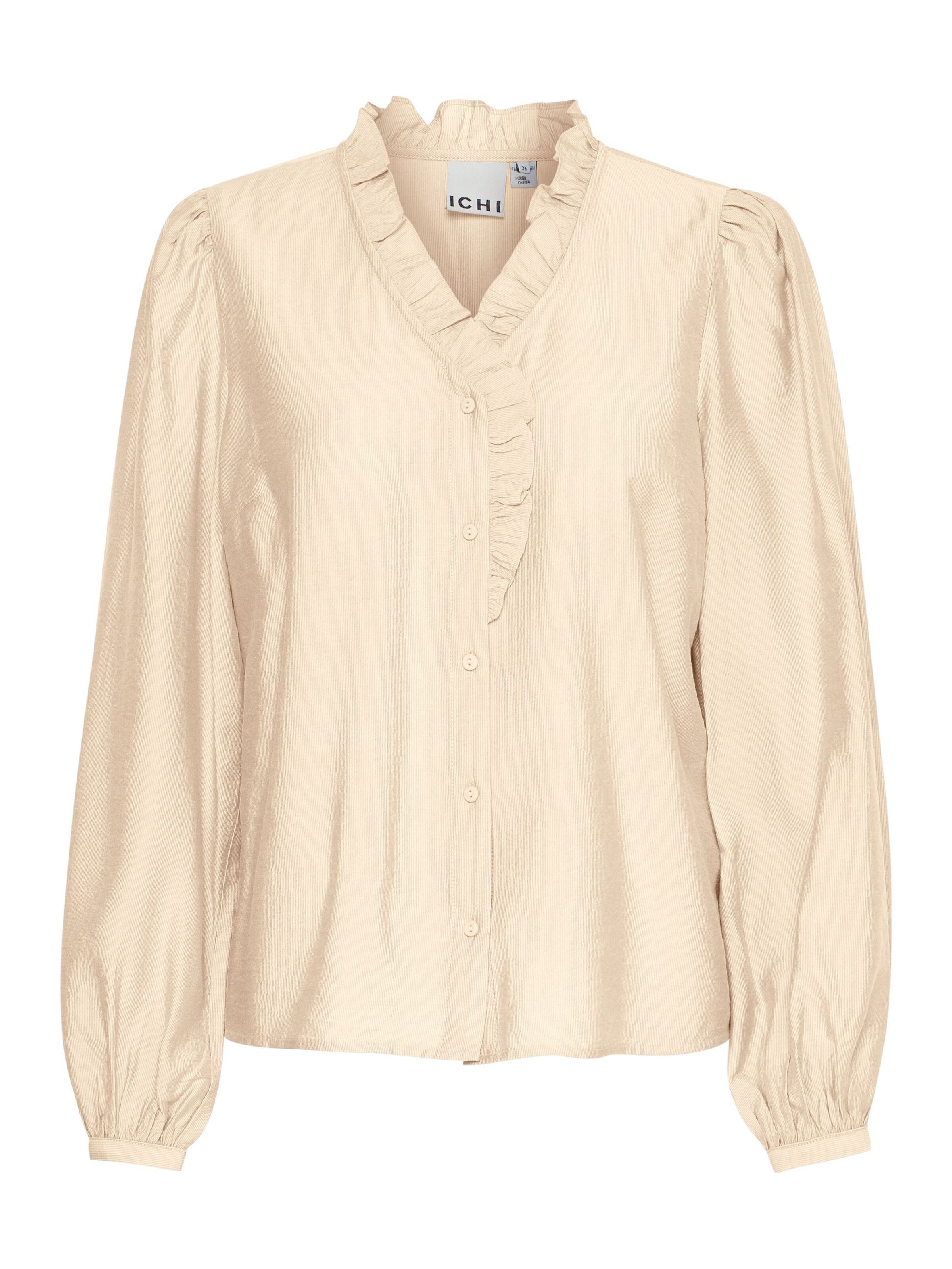 ICHI Blouse 'Laya' in Beige: voorkant