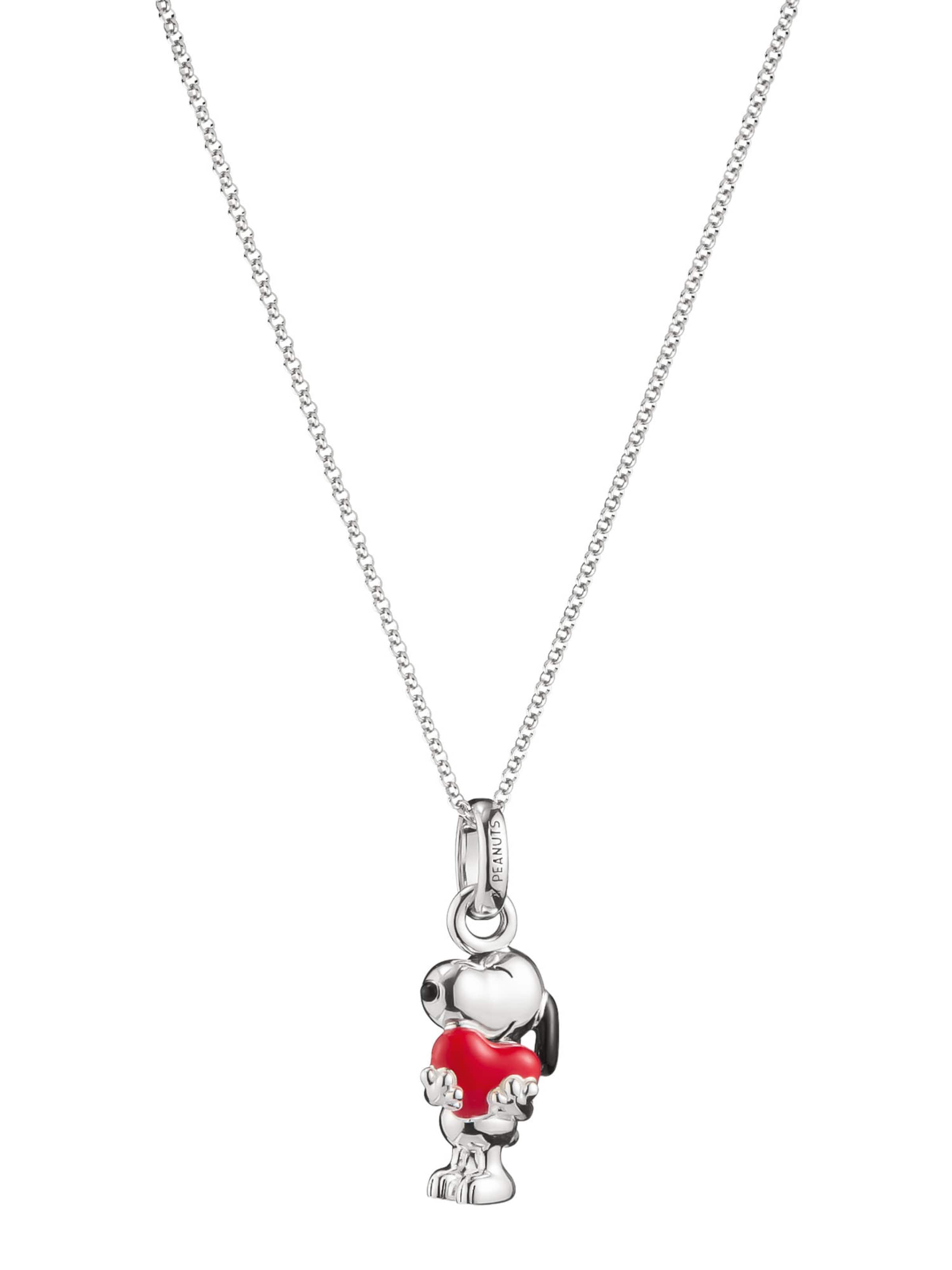 Thomas Sabo Kette 'Snoopy mit Herz Peanuts' in Silber: Vorderseite