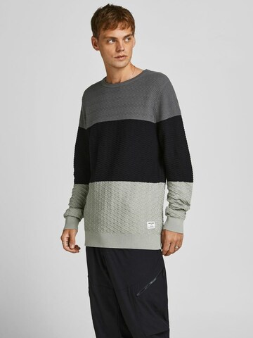 JACK & JONES Sweater 'Lawson' in Grey: front