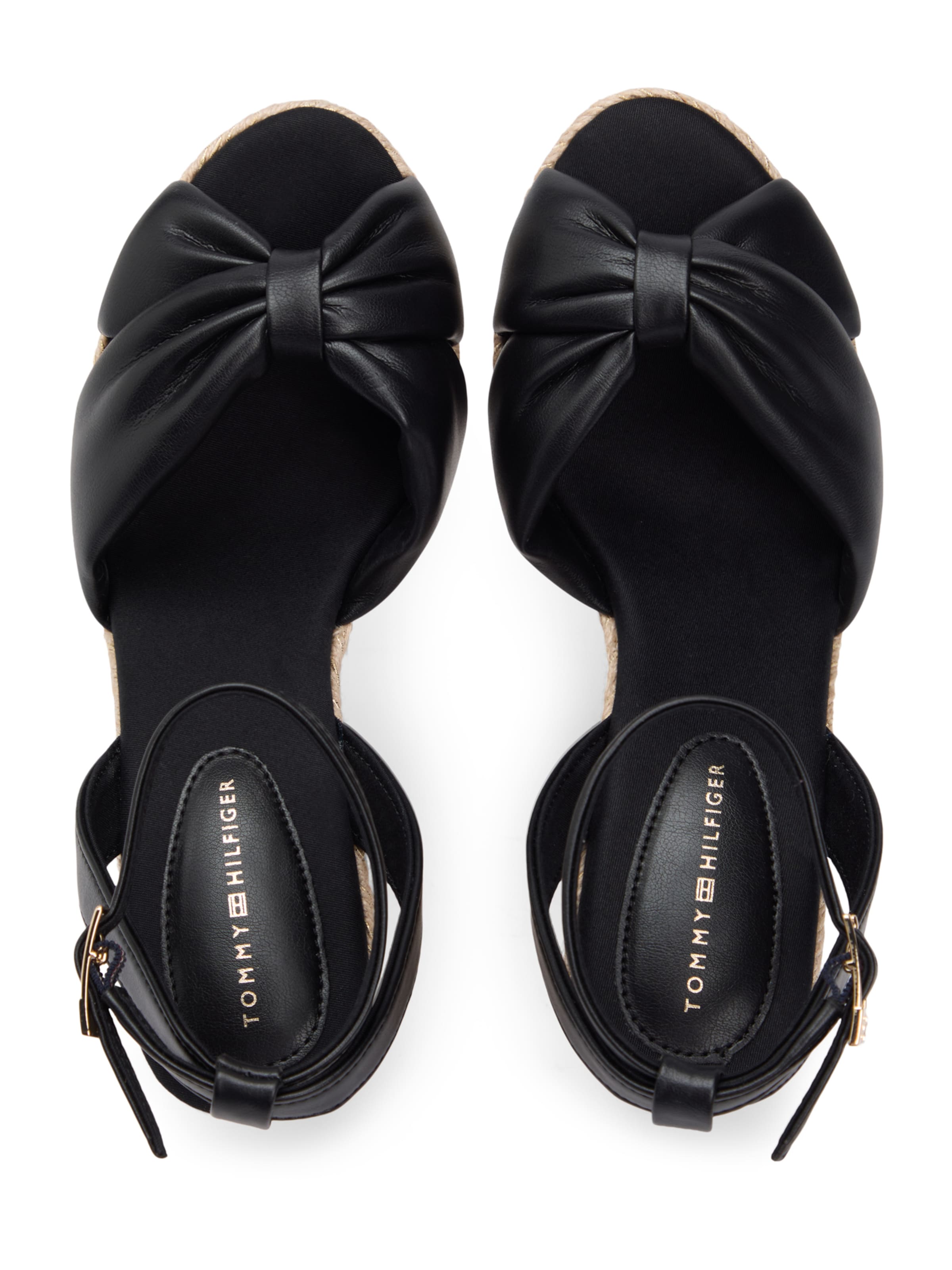 TOMMY HILFIGER Босоножки с ремешком в Черный