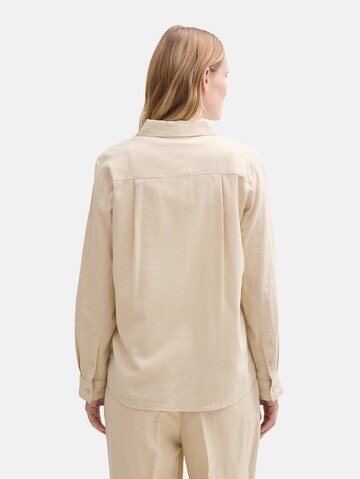 TOM TAILOR Blouse in Beige