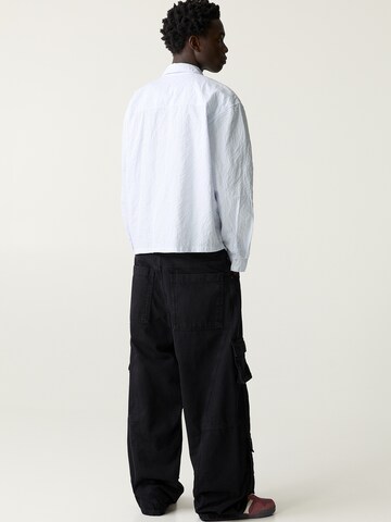 Pull&Bear Comfort fit Button Up Shirt in White