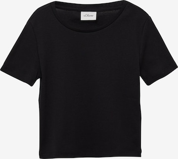 s.Oliver Shirt in Zwart: voorkant