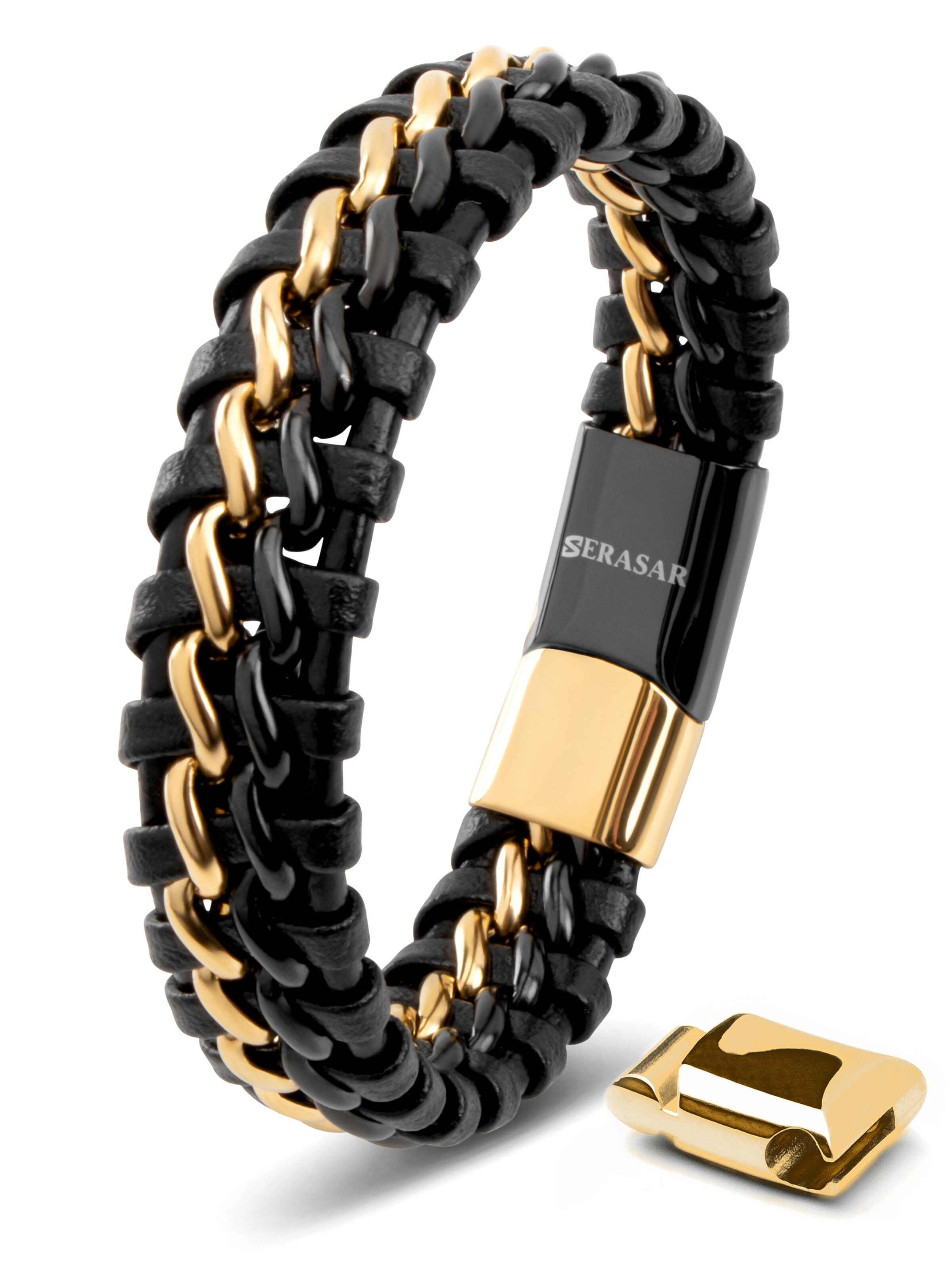 SERASAR Bracelet 'Steel' in Mixed colours: front