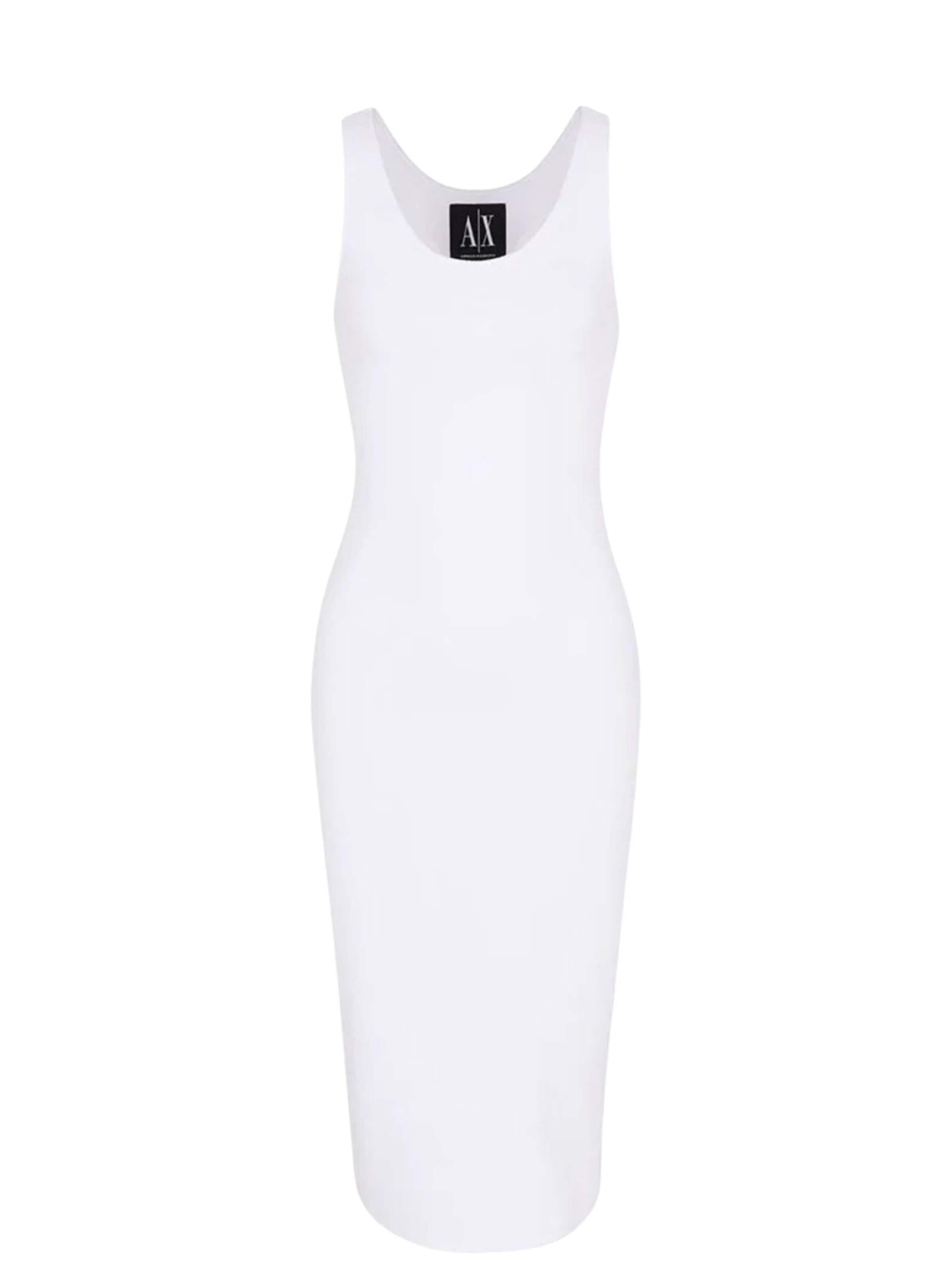 ARMANI EXCHANGE Kokerjurk 'XW000820' in Wit: voorkant