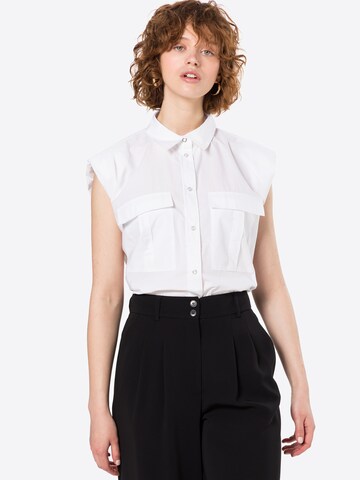 Soft Rebels Blouse 'Meryl' in Wit: voorkant