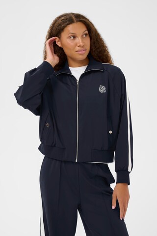 SAINT TROPEZ Sweatjacke 'OaklynnSZ' in Blau: Vorderseite