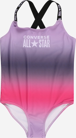 Maillot de bain CONVERSE en violet : devant