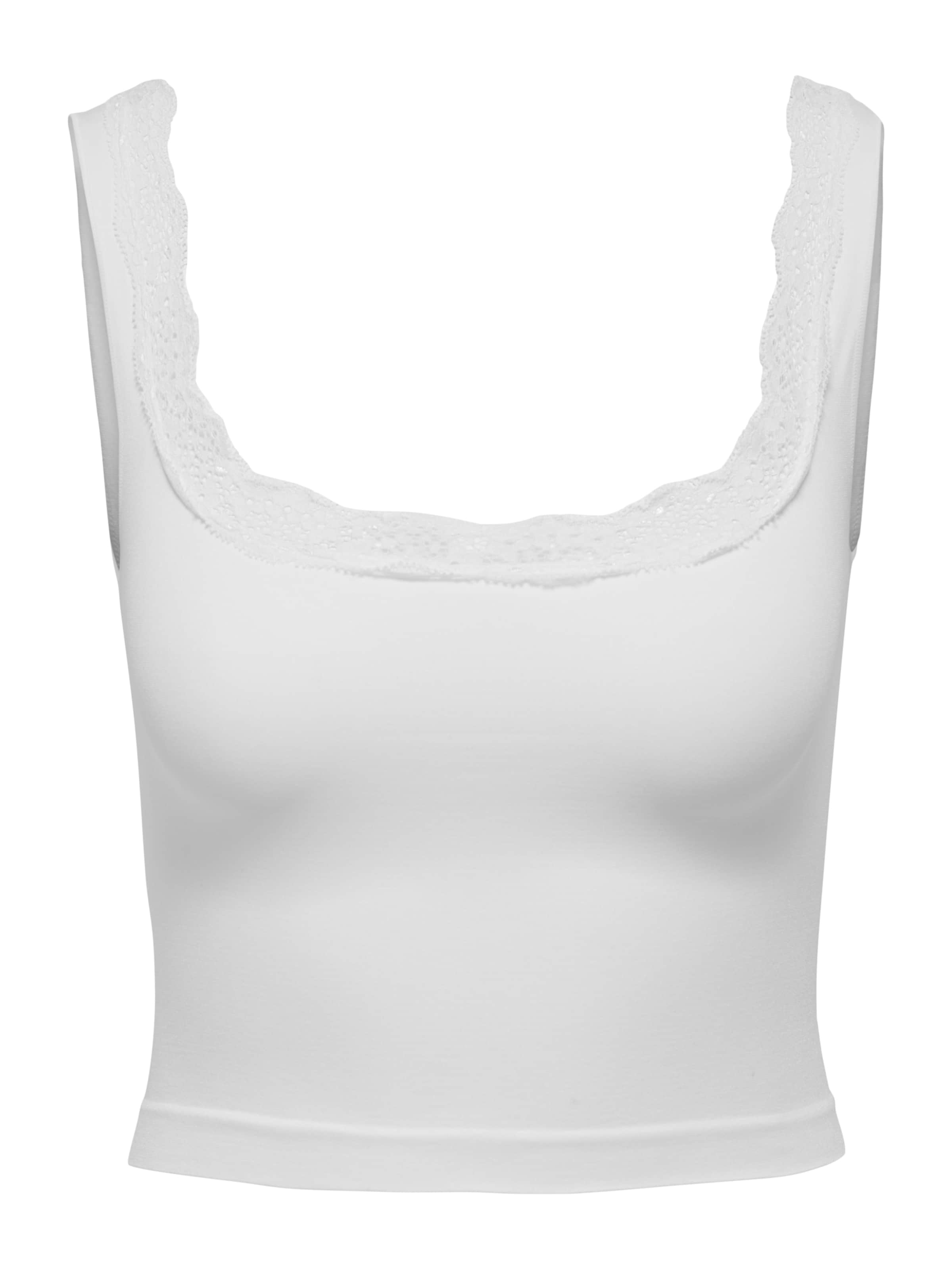 ONLY Φανέλα &#x27;ONLVICKY&#x27; σε λευκό: μπροστά