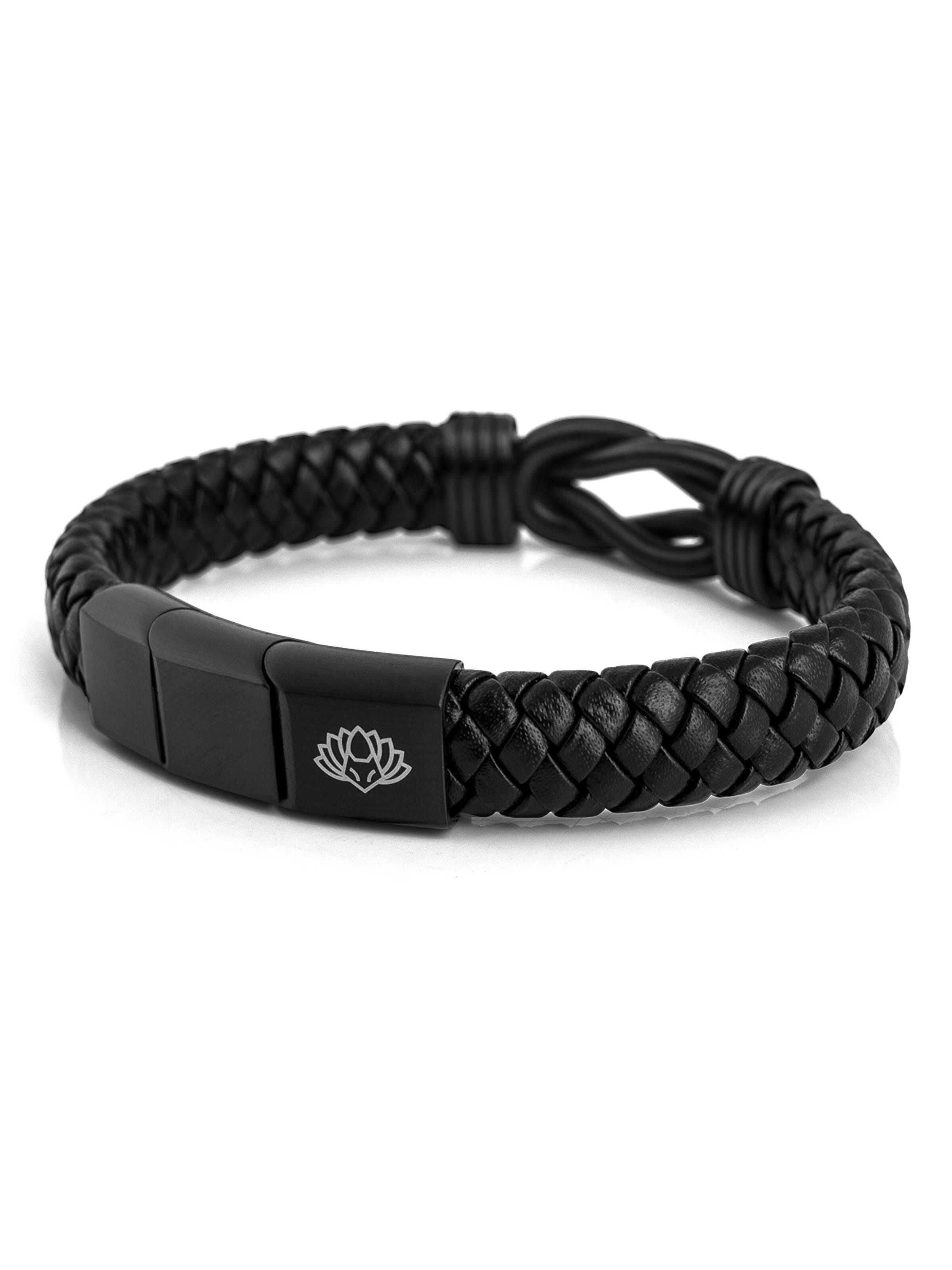 Akitsune Bracelet 'Serpent' in Black: front