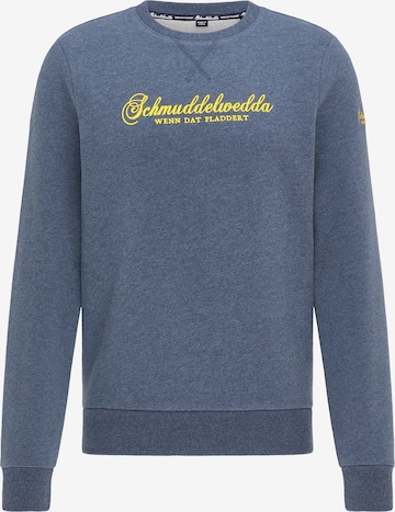Schmuddelwedda Sweatshirt in Blau: predná strana