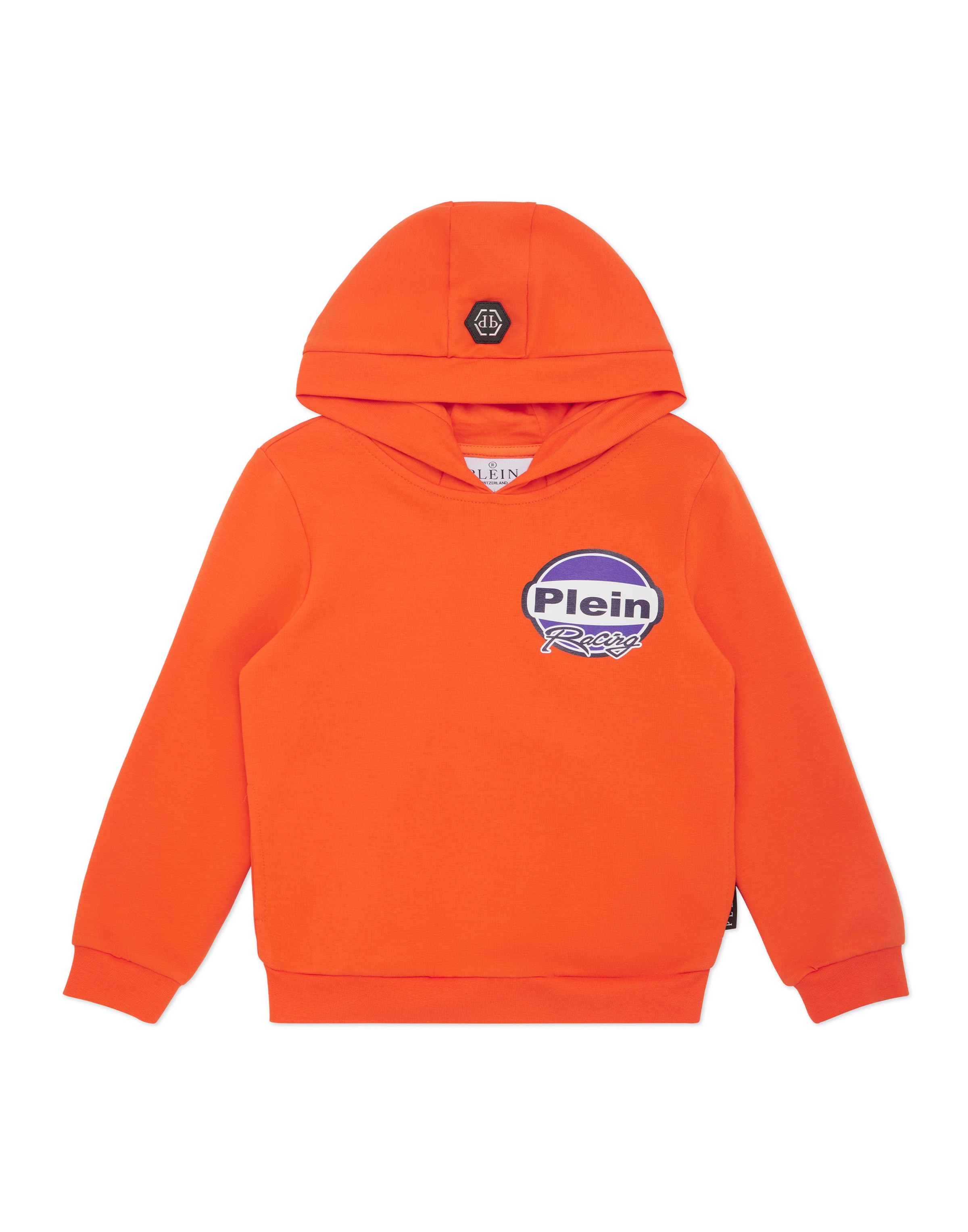 Felpa 'Racing' di Philipp Plein in arancione: frontale