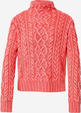 Polo Ralph Lauren Pullover 'ARAN' in Rot: predná strana