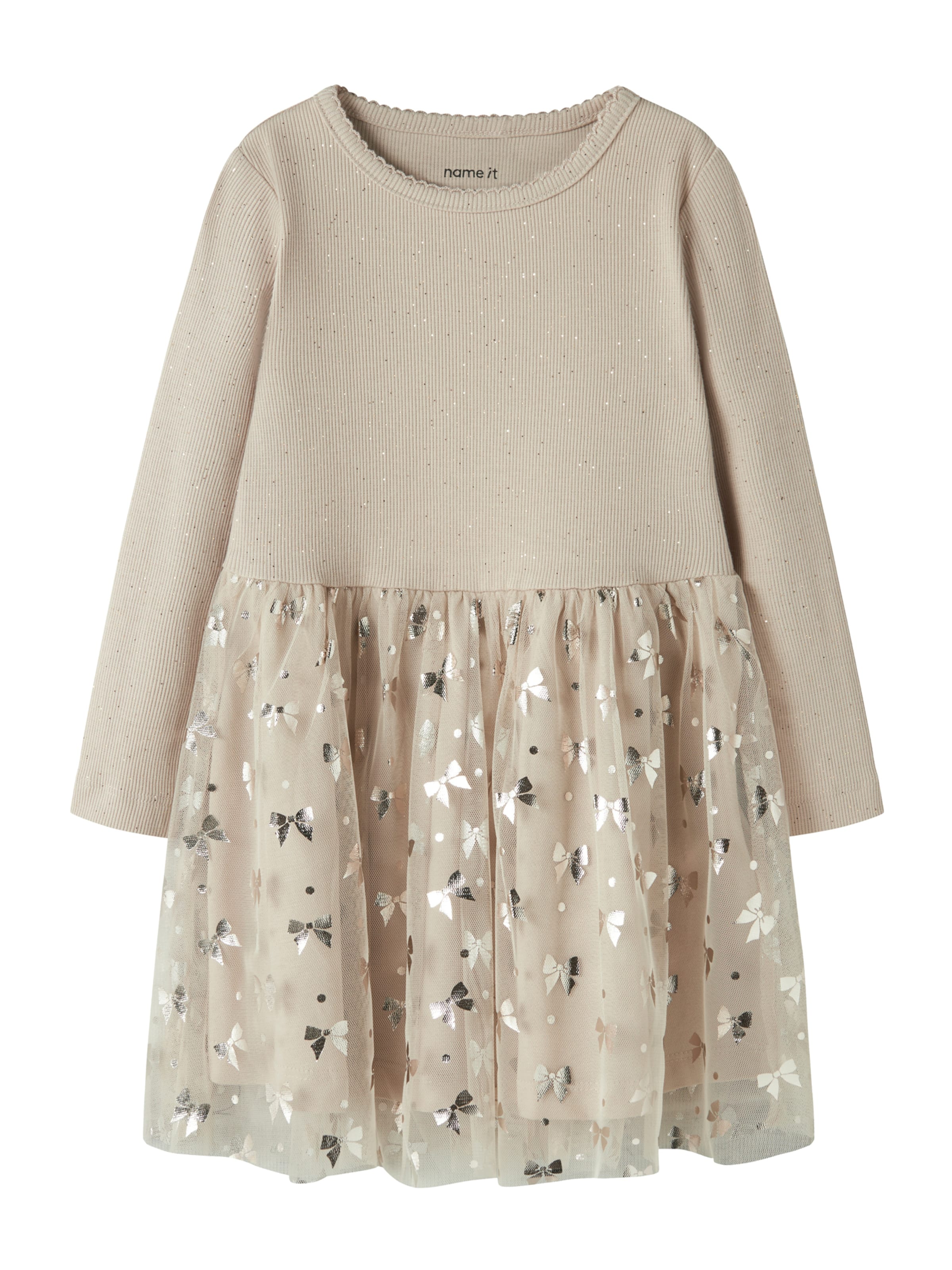 NAME IT Φόρεμα 'NMFROSALLY' σε μπεζ: μπροστά